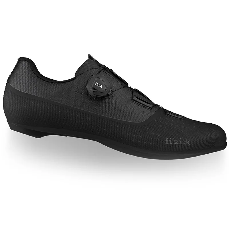 Bicycle riding clothing for long-distance-Scarpe Fizik Tempo R4 Overcurve Wide - Nero