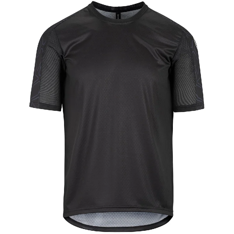 Bicycle riding clothing with camping compatibility-Maglia Assos TRAIL SS - Nero