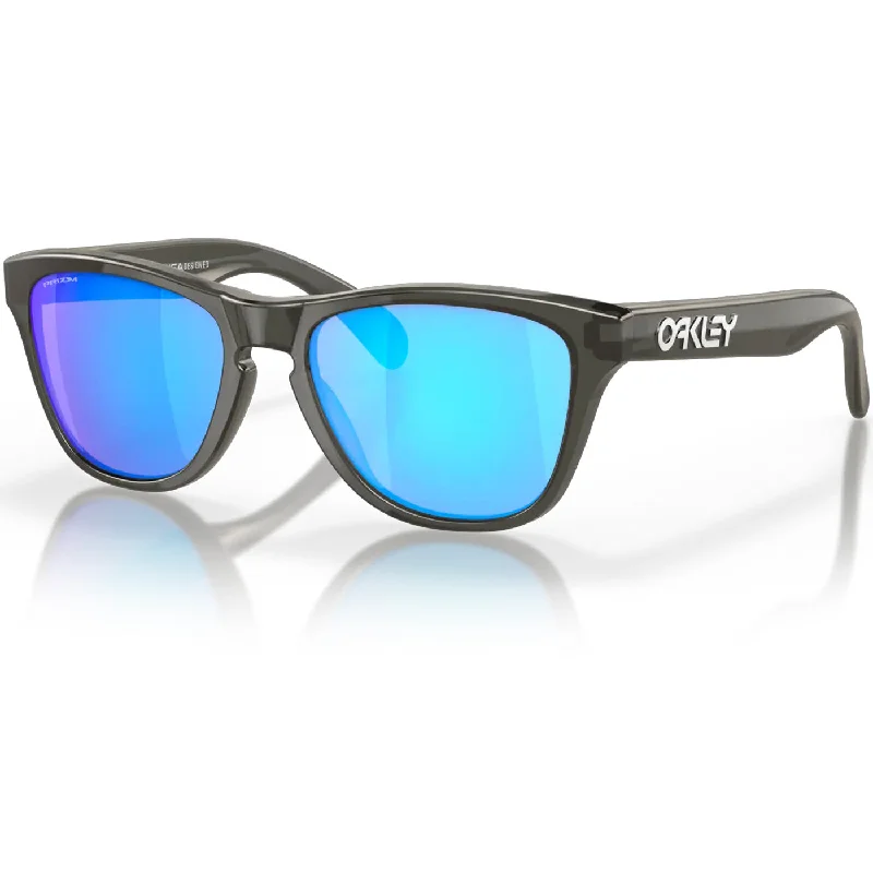 Bicycle riding clothing for rainy days-Occhiali Oakley Frogskins XXS - Grey Smoke Prizm Sapphire