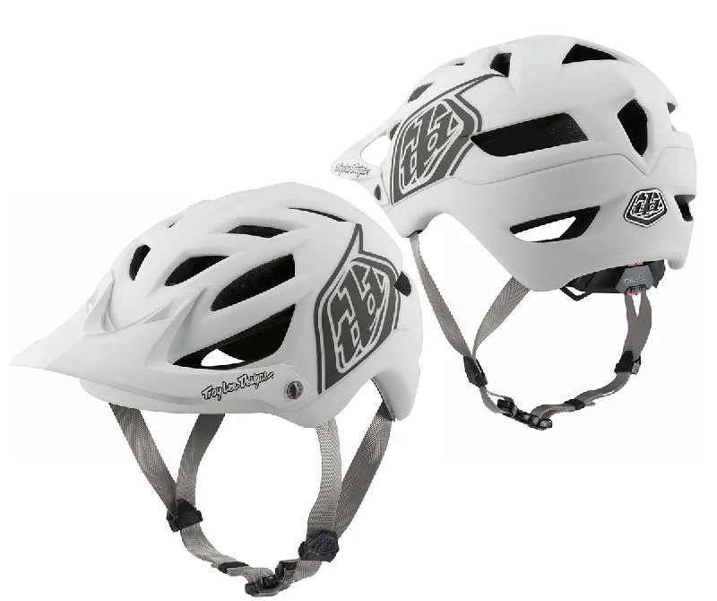 bicycle helmets for heavy use-Troy Lee Designs A1 MIPS MTB Helmet - Classic - White