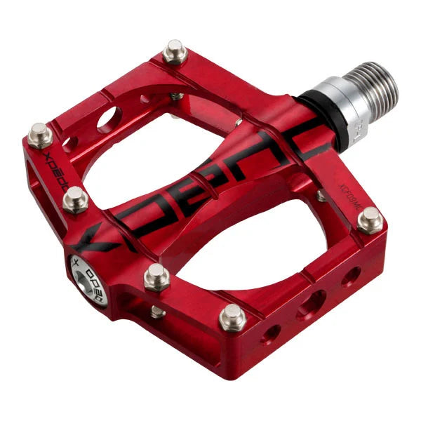 Bike tire bead tool-Xpedo TRVS 9 Flat Pedals - Red