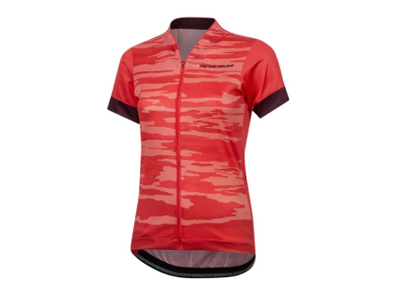 Bicycle riding clothing with anti-slip coatings-Pearl Izumi LTD Short Sleeve MTB Jersey - Womens - Cayenne Vista