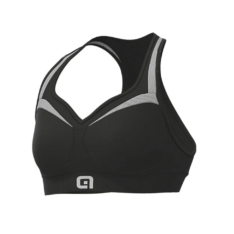 Bicycle riding clothing for heavy protection-Reggiseno Ale Top - Nero grigio