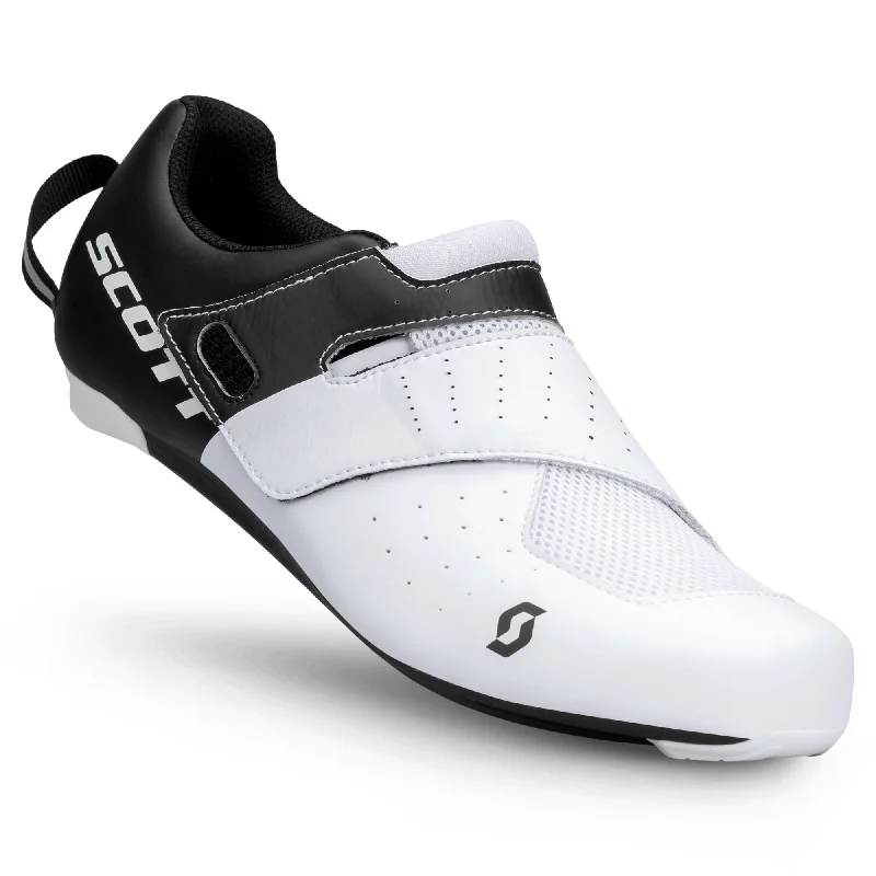 Bicycle riding clothing with gel seats-Scarpe Scott Road Tri Sprint - Bianco