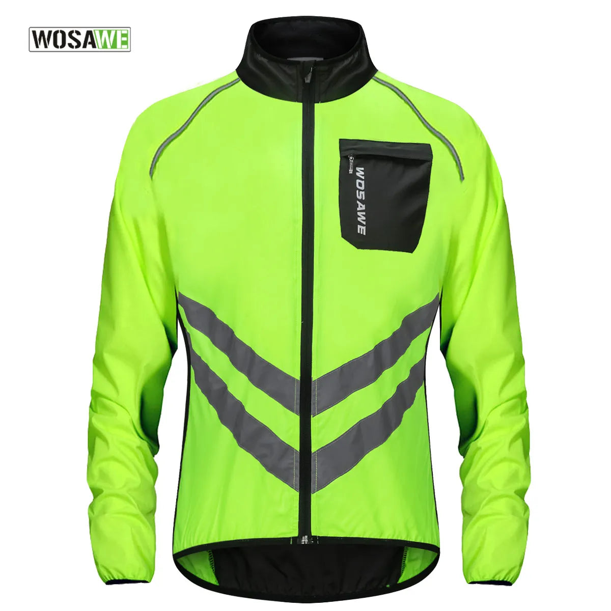 Bicycle riding clothing with slip-on styles-Cycling Rain Jacket High Visibility MultiFunction Jersey Road MTB Bike Bicycle Windproof Quick Dry Rain Coat Windbreaker