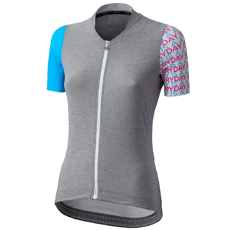 Bicycle riding clothing for kids-Maglia donna Dotout Liberty - Grigio chiaro