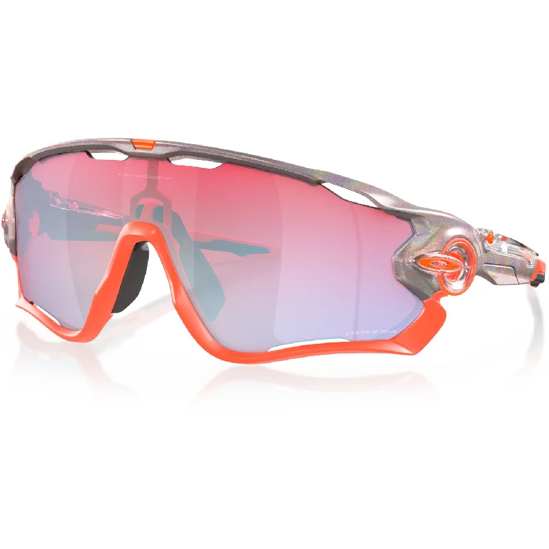 Bicycle riding clothing with hybrid fabrics-Occhiali Oakley Jawbreaker Unity Collection - Space dust