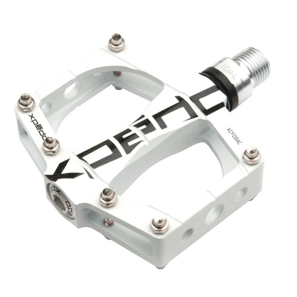 Bike pedal strap set-Xpedo TRVS 9 Flat Pedals - White