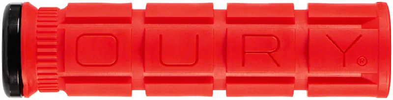 Oury Single-Sided V2 Lock-On Grips - Candy Red