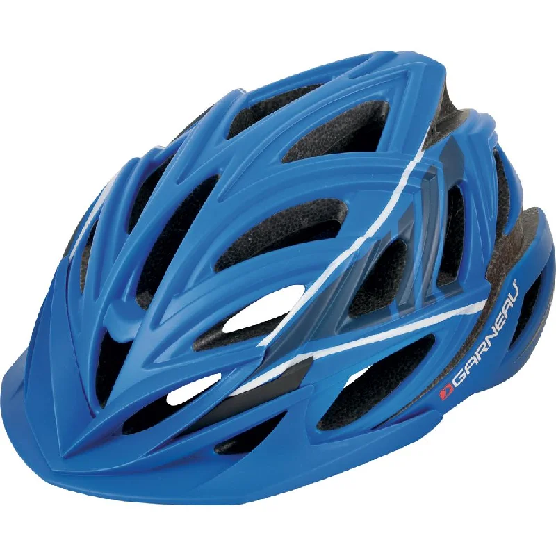 bicycle helmets for rocky terrain-Louis Garneau Carve II MTB Helmet - Matt Blue