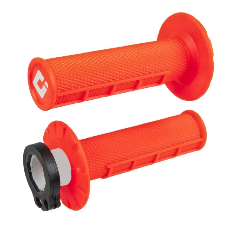 ODI MX HALF WAFFLE LOCK ON GRIP 2st/4st- FLURO ORANGE