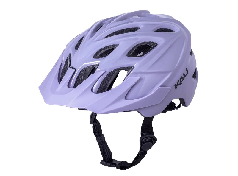 bicycle helmets for sunny trails-Kali Protectives Chakra Solo MTB Helmet - Solid Pastel Purple