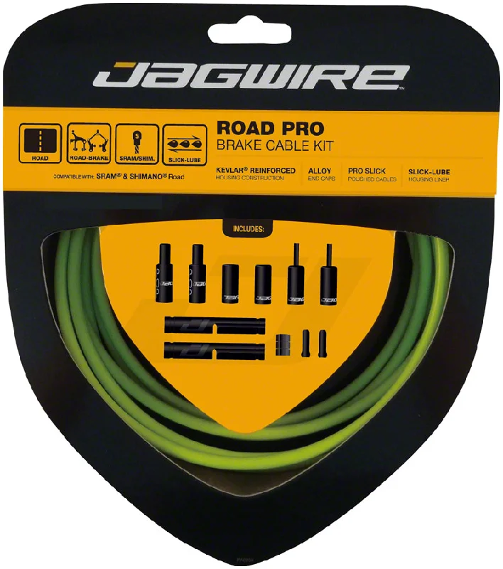 Jagwire Pro Brake Cable Kit Road SRAM/Shimano Organic Green