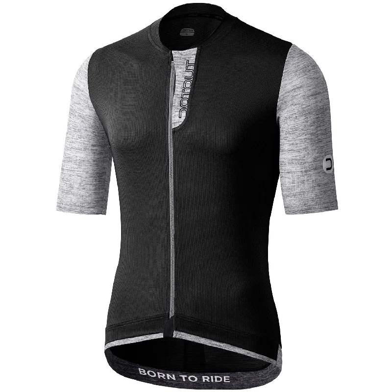 Bicycle riding clothing pink patterns-Maglia Dotout Premium - Nero