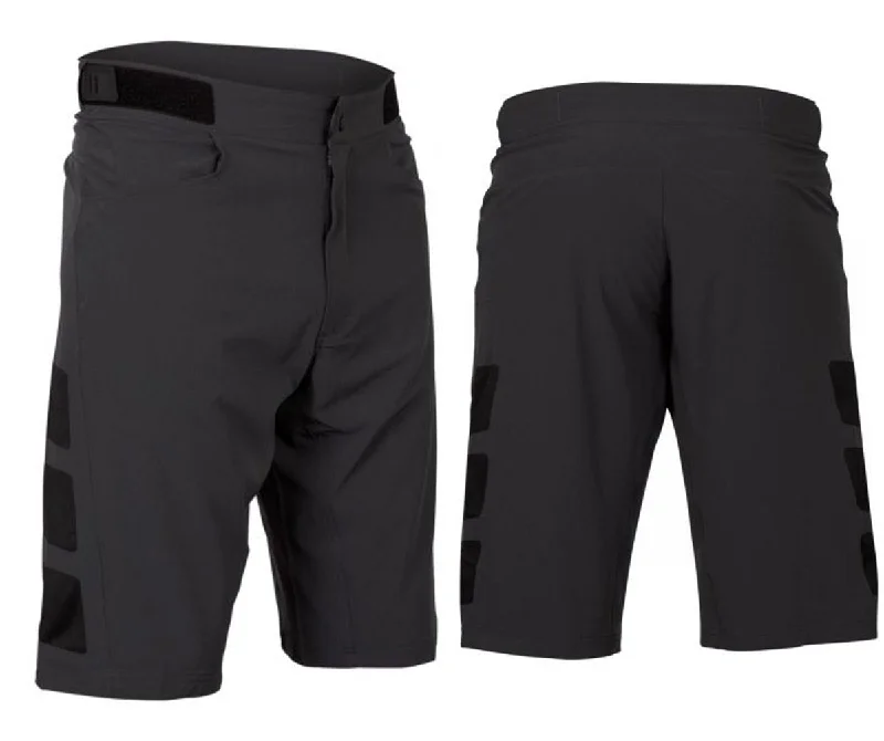 Bicycle riding clothing with solid panels-Zoic Flow MTB Short - Black