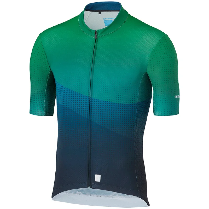 UV-protective bicycle riding clothing-Maglia Shimano Breakaway - Verde