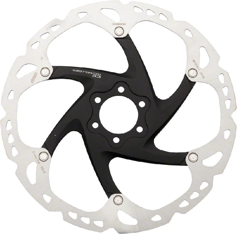 Shimano Deore XT SM-RT86-L Disc Brake Rotor - 203mm 6-Bolt Silver/Black