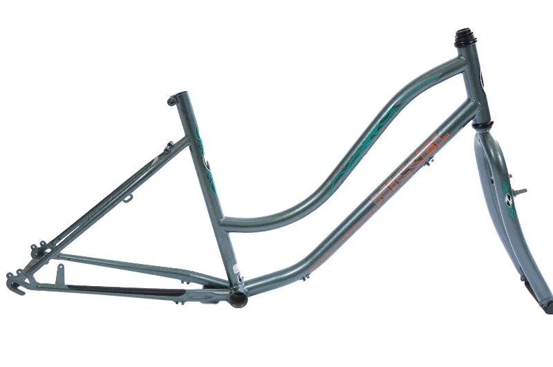 BUILD YOUR OWN LDS BIKE,ALVAREZ NICKEL RECREATION FRAME & FORK CR-MOLY 17-26 WHL