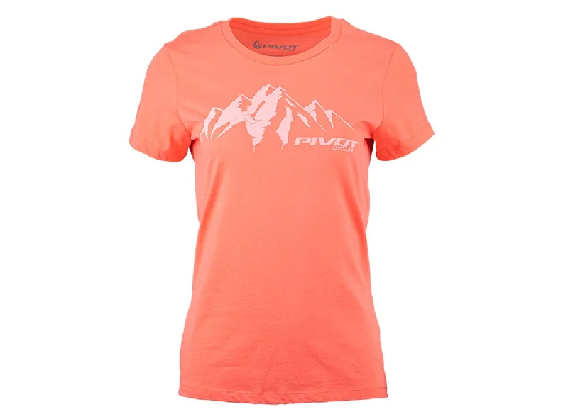 Bicycle riding clothing for short-distance-Pivot Alpine Short Sleeve Tee - Womens - Coral