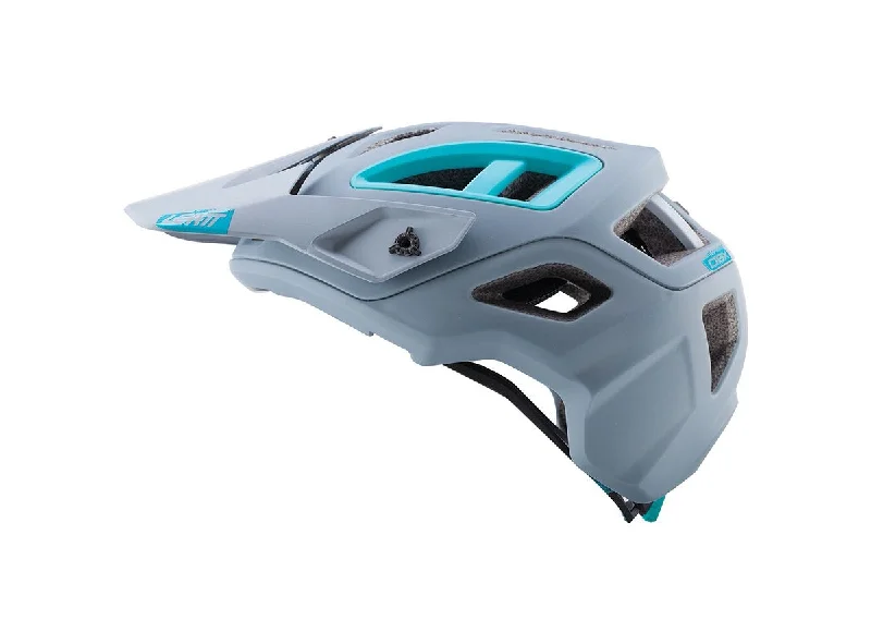 bicycle helmets with bright LEDs-Leatt DBX 3.0 All-Mountain Helmet - Gray