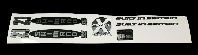 BIKE FRAME DECAL SHEET 21 SPEED SHIMANO SILVER STICKER SET NEW