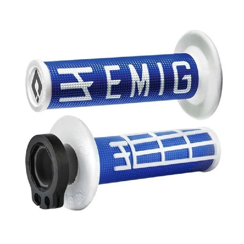 ODI MX V2 EMIG LOCK ON GRIP 2st/4st- BLUE/ WHITE