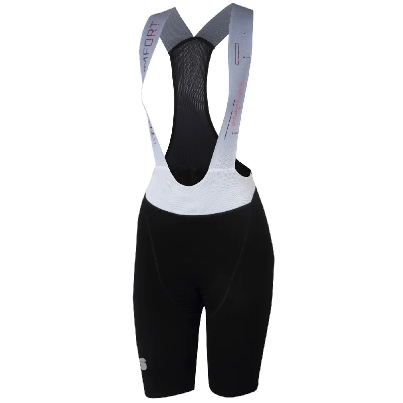 Bicycle riding clothing with foam seats-Salopette donna Sportful Total Comfort - Nero