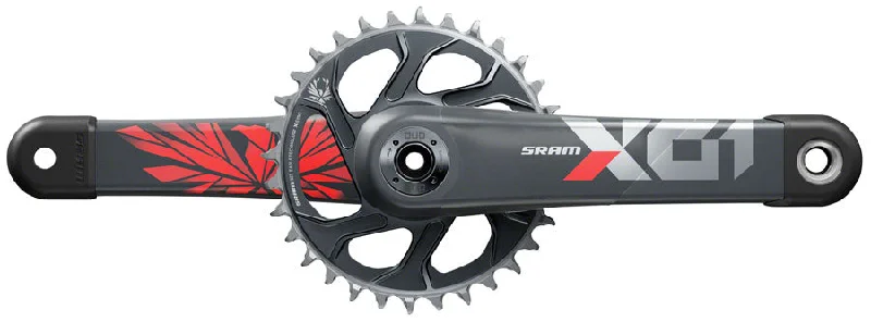 Bicycle chain cleaner tool-SRAM X01 Eagle DUB C3 Crankset Speed: 11/12 Spindle: 28.99mm BCD: Direct Mount 32 DUB 170mm Red Boost