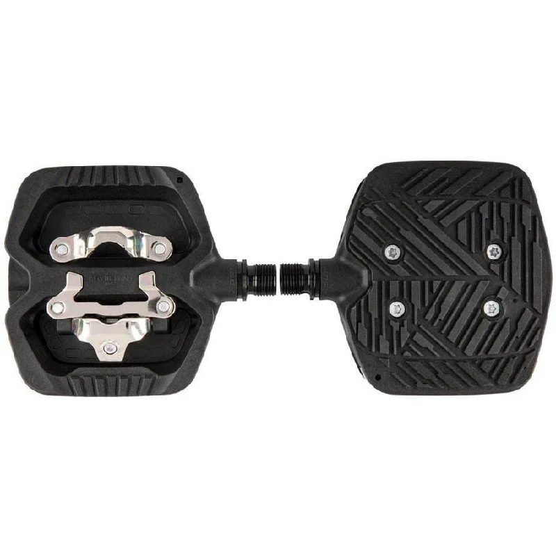 Bike chainring spacer washer-GEO TREKKING GRIP Pedals - Single Side Clipless Platform Chromoly 9/16" BLK