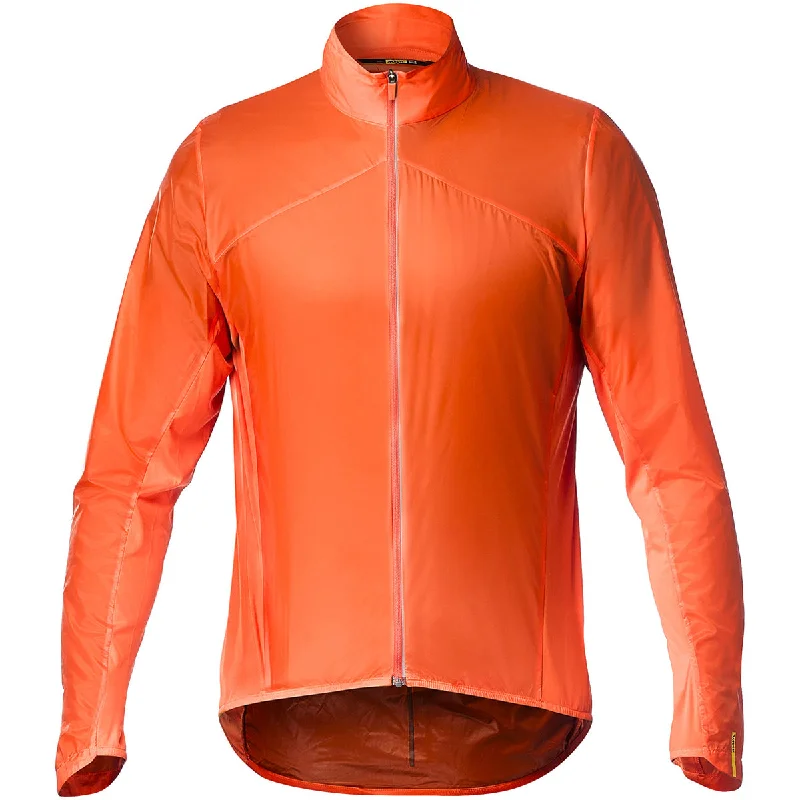 Bicycle riding clothing with adjustable cuffs-Mantellina Mavic Sirocco -  Arancio