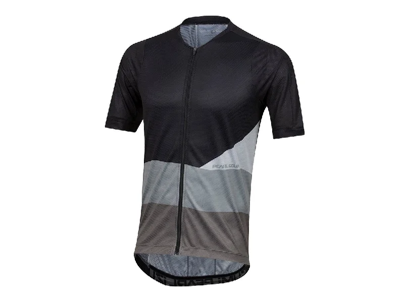 Bicycle riding clothing with modular designs-Pearl Izumi LTD Short Sleeve MTB Jersey - Black-Smoked Pearl Wave