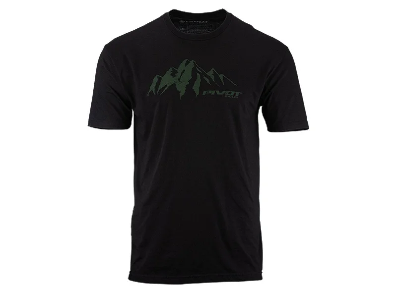 Bicycle riding clothing for spin classes-Pivot Alpine Short Sleeve Tee - Black