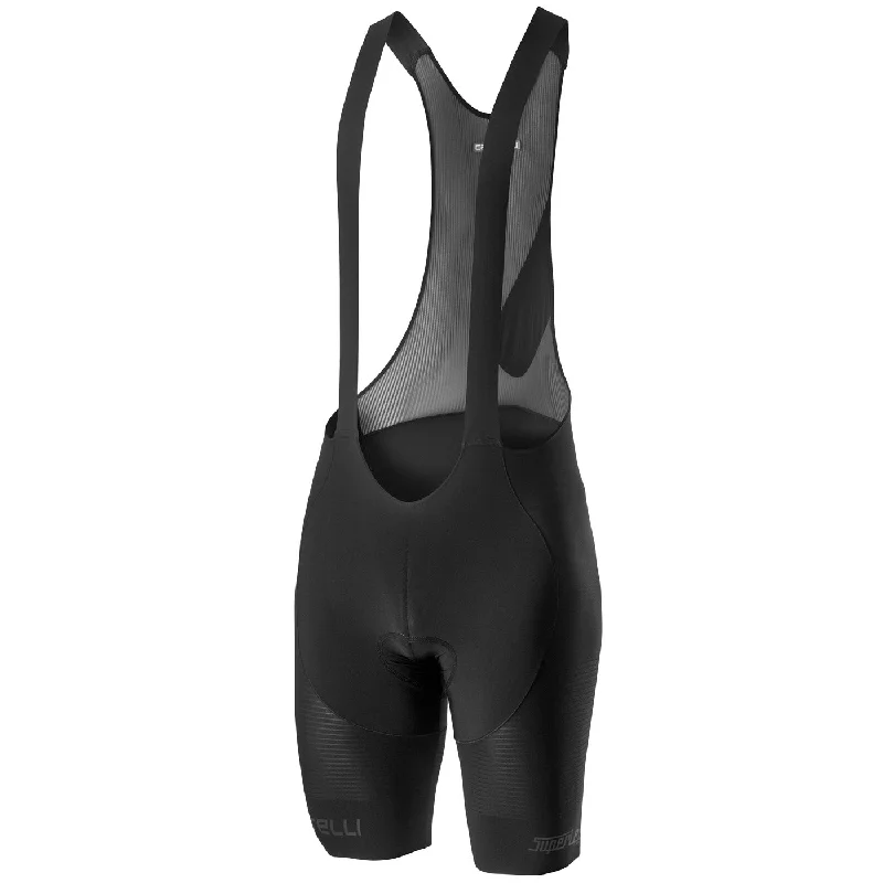 Bicycle riding clothing with water resistance-Salopette Castelli Superleggera - Nero