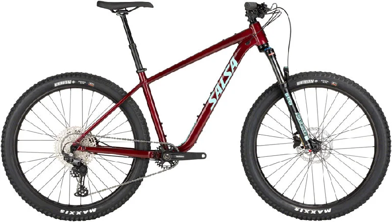 Salsa Rangefinder Deore 12 27.5+ Bike - 27.5" Aluminum Dark Red Small