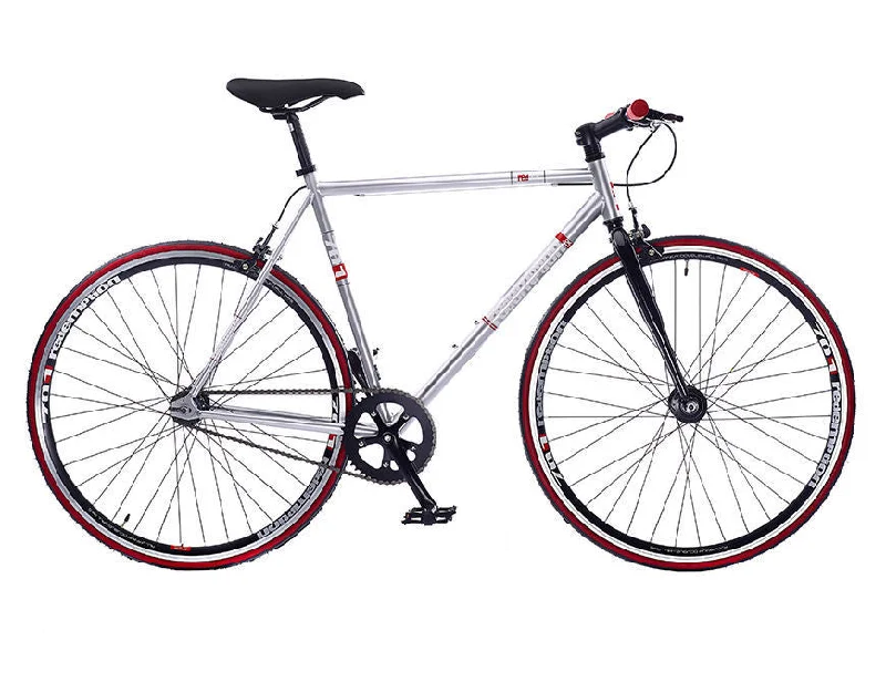 REDEMPTION MENS FIXIE BIKE 56cm FRAME 700c FLIP FLOP WHEEL SILVER SALE 50% OFF