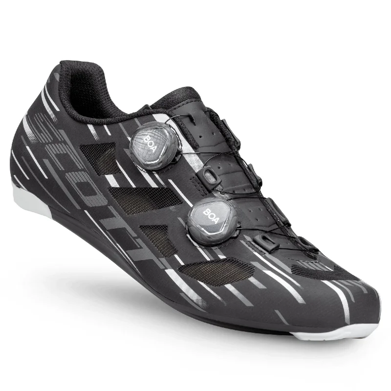 Bicycle riding clothing with speed enhancement-Scarpe Scott Road Vertec Vent Boa - Nero