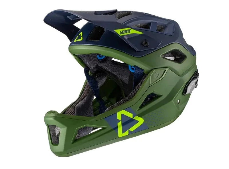 bicycle helmets for race-ready cyclists-Leatt MTB 3.0 Enduro Helmet - Cactus - 2021