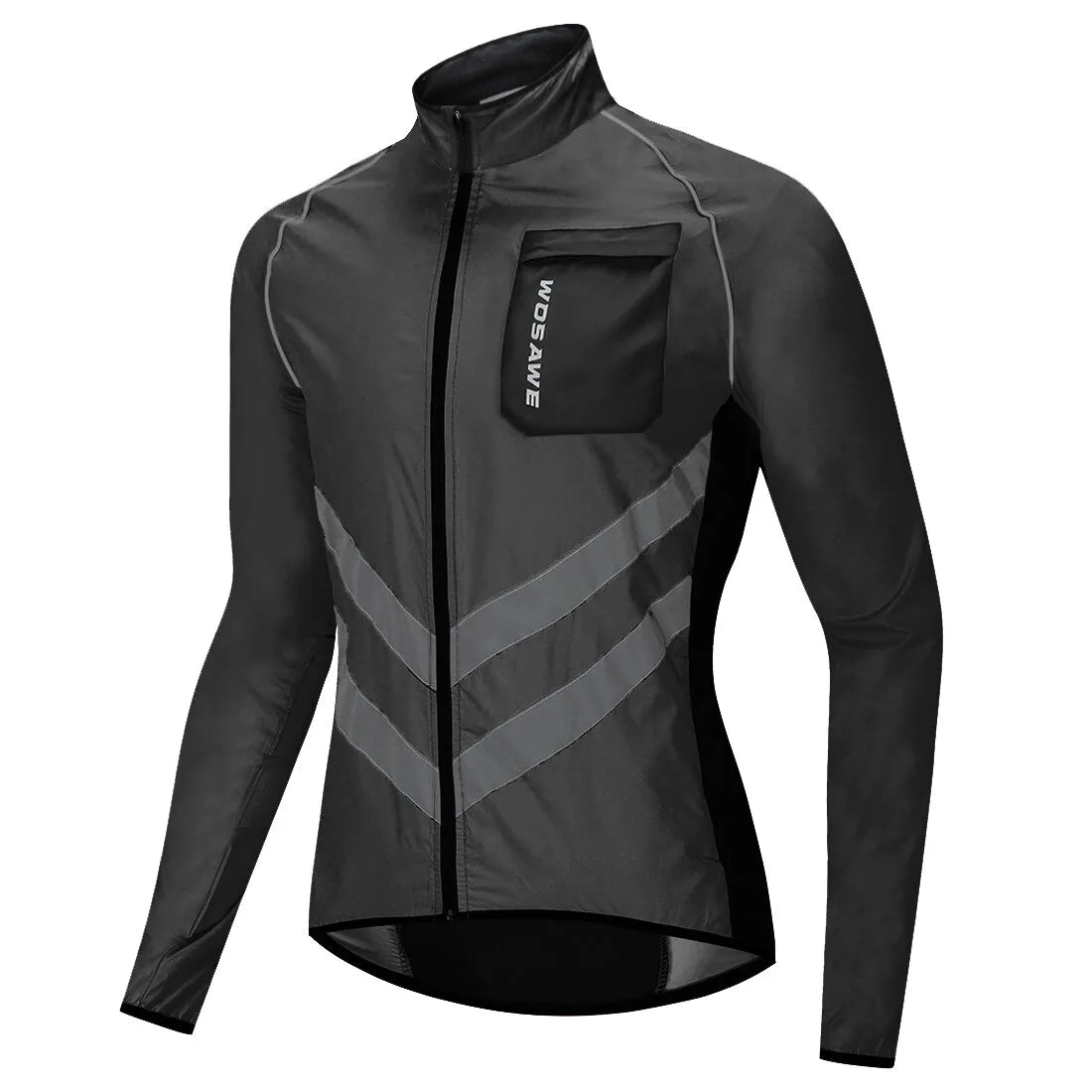 Bicycle riding clothing with sun shields-Men Cycling Windbreaker Long Jersey Lightweight Windproof Jacket Water Repellent Bicycle MTB Road Bike Clothing