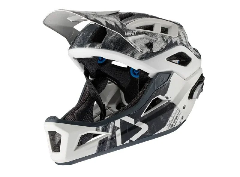 bicycle helmets with compact design-Leatt MTB 3.0 Enduro Helmet - Steel - 2021