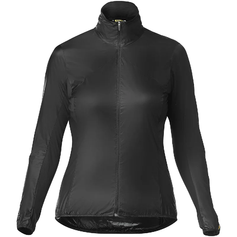 Bicycle riding clothing with modular designs-Mantellina donna Mavic Sirocco -  Nero