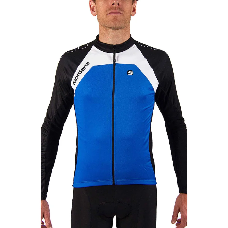 Bicycle riding clothing with abrasion resistance-Giordana Silverline Long Sleeve Jersey