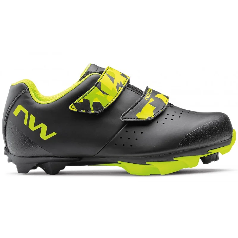 Bicycle riding clothing for flat roads-Scarpe MTB bambino Northwave Origin Junior - Nero giallo