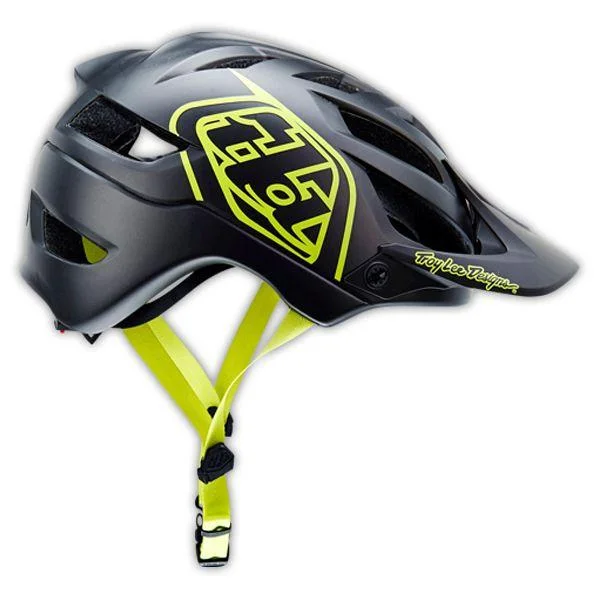 bicycle helmets with multi-sport use-Troy Lee Designs A1 MTB Helmet - Drone - Yellow