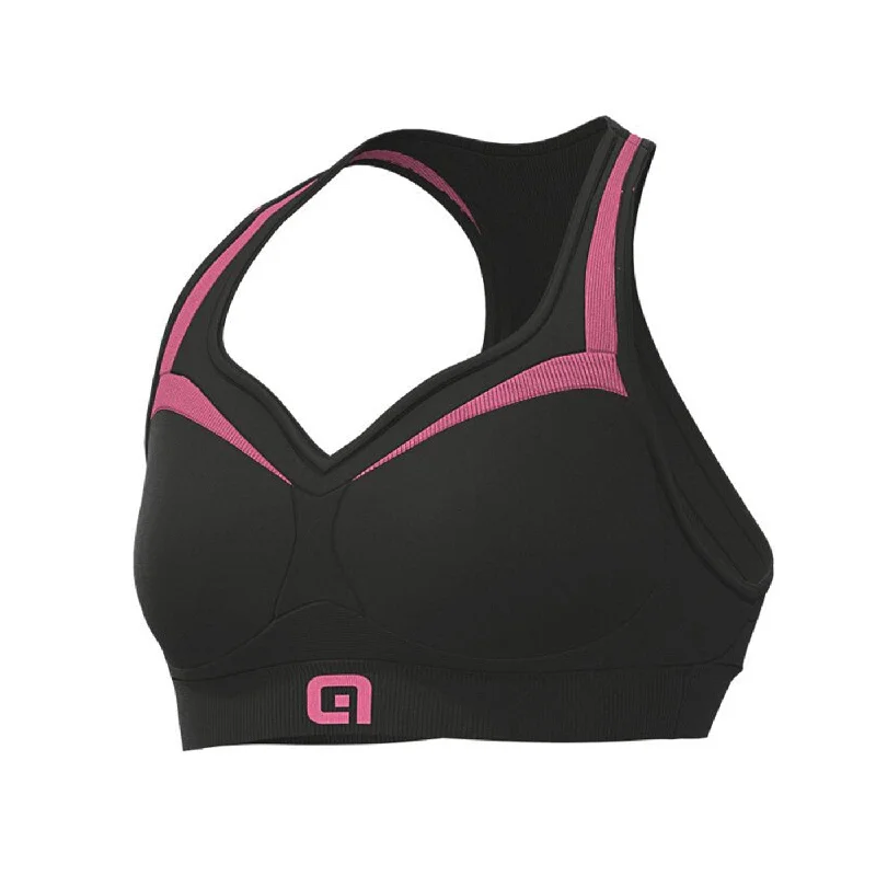 Bicycle riding clothing for mobility-Reggiseno Ale Top - Nero rosa