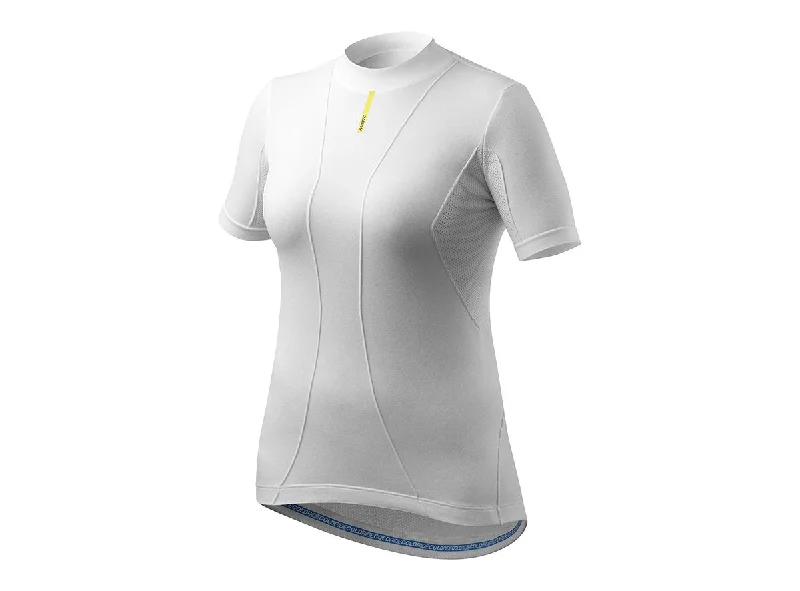 Bicycle riding clothing for hobbyists-Mavic Cold Ride Short Sleeve Tee - Womens - White