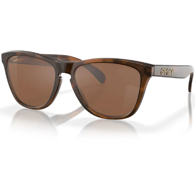 Bicycle riding clothing with mesh panels-Occhiali Oakley Frogskins - Matte Brown Tortoise Prizm Tungsten