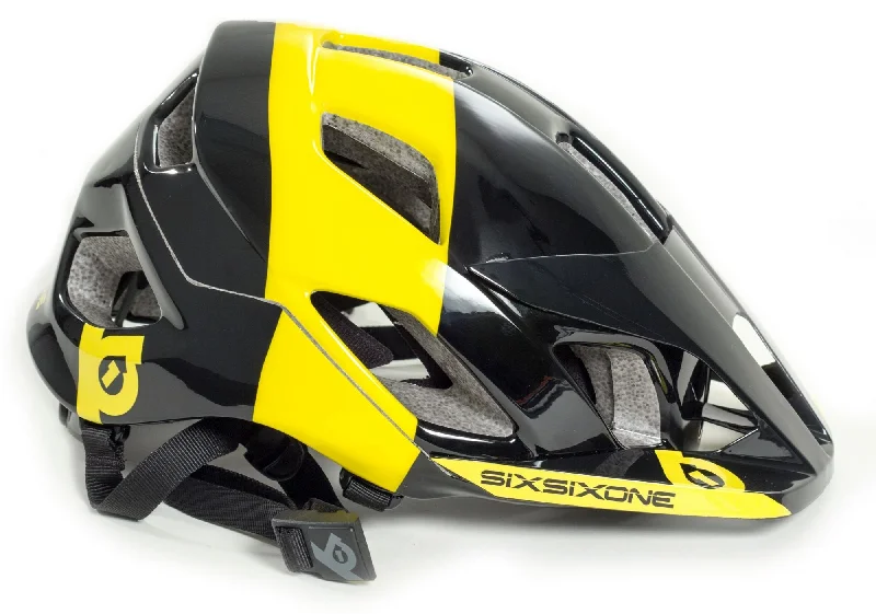 bicycle helmets for road cycling-661 Evo AM TRES MTB Helmet - Black-Yellow