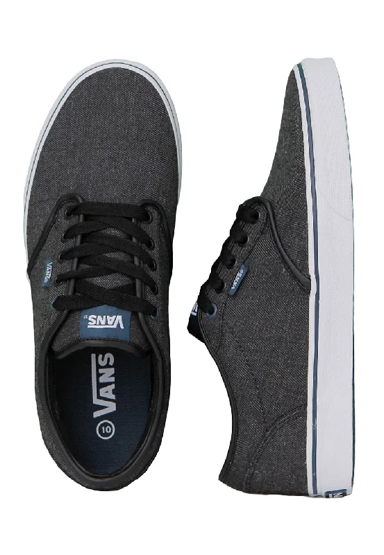 Bicycle riding clothing with waterproof coatings-Vans Atwood Skateboarding Casual Shoes UK 7 Black- Orion (RRP: £55)