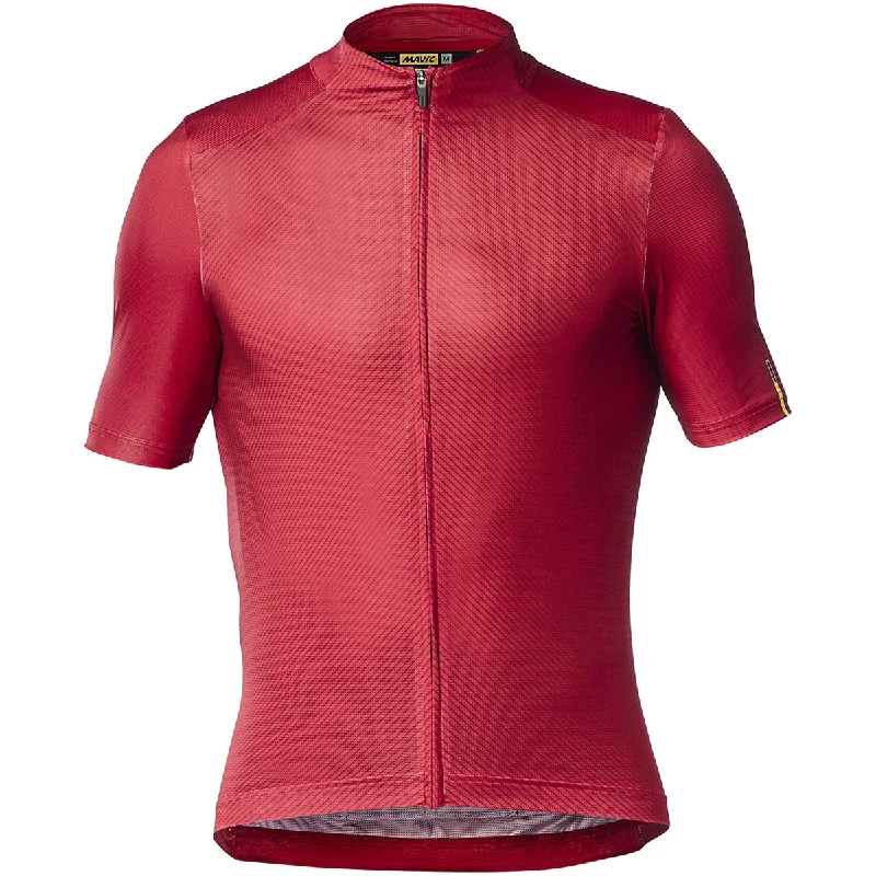 Bicycle riding clothing with chest protection-Maglia Mavic Cosmic Pro Graphic - Rosso