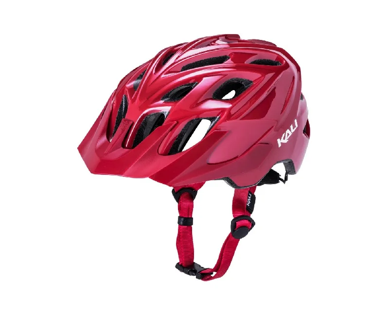 bicycle helmets with bright reflectors-Kali Protectives Chakra Solo MTB Helmet - Solid Brick